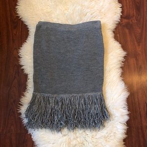 Endless Rose Size L Fringe Sweater Skirt